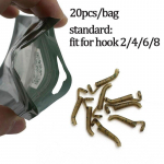 20tk Karpkalap&uuml;&uuml;gi Aksessuaarid n&ouml;&ouml;rijooturid Mini D Rig kickers konksud varrukad sassipundumisvastane varrukas juustele ronnie rigs otsavarras