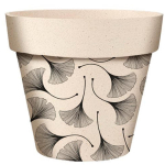 Les Tr&eacute;sors De Lily [A2056] - bambusest istutusmasin 'Ginkgo Biloba' must beež - 17x15 cm must