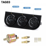 52 mm elektriline kolmekordne komplekt(Voltmeeter + &otilde;litemperatuuri n&auml;idik + &otilde;lir&otilde;hu n&auml;idik)Anduri temperatuuri v&otilde;i vee temperatuuri n&auml;idik TAG03