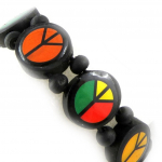Les Tr&eacute;sors De Lily [R6850] - Tutti frutti 'Peace' puidust k&auml;ev&otilde;ru - 16 mm mitmev&auml;rviline