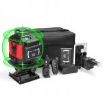Multifunktsionaalne 16-liiniline lasertasandi 3 kraadi isetasanduv masin Laetav liitiumaku nivelleerimine 2pcs batteries EU Plug