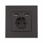 16A Euroopa standard Saksa USB seinapaneel varjatud topelt Euroopa topelt Euroopa standard Saksa standard voolupistikupesa A9