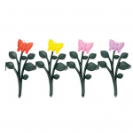 Stabiilne piirdepaneel Aiakaunistused DIY Armas vastupidav ja ergas aia&auml;&auml;r Butterfly Flowers