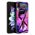 Vaporwave Glitch Anime &uuml;mbrise kate Samsung Galaxy Zflip Z Flip 4 Z Flip 3 5g Zflip3 Zflip4 Flip3 Zflip p&otilde;rkeraua must Funda Samsung Z Flip 5G