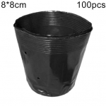 100 tk plastpotti istutuslillede istutusmasin Yousheng 8*8cm must