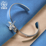 925 Sterling h&otilde;be AAA tsirkoon Dragonfly siledad k&auml;ev&otilde;ru ehted