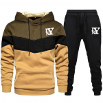 I Heart New Yorgi tr&uuml;kitud kapuutsiga &uuml;likond Meeste kevad-s&uuml;gis Splicing kapuutsid ja dressip&uuml;ksid v&auml;litingimustes kapuutsiga dressipluusid dressid S oranž