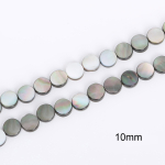 39 cm valiksuurus naturaalne must p&auml;rlmutrist kettad helmed ehete valmistamiseks DIY k&auml;ev&otilde;ru kaelakee k&otilde;rvar&otilde;ngas 10mm approx 38pcs