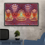 Alex Grey Ps&uuml;hhedeelne Trippy Tree Life Pictures Seinakunst, l&otilde;uendiprindid Maalimine Magamistoa Abstraktne Plakat Kaasaegne kodukaunistus 60X80cm Unframed