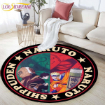 Multikas Naruto &uuml;mmargune laste vaip Lihtsus Loom J&auml;nku Mesilane Muster Laste Flanell Vaip Baby Hand Print vaip 60cm