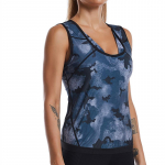 Naised Fitness Higi Saun Kehakujundajad Salendavad Tank Top P&uuml;ksid Talje Treener Kujundusr&otilde;ivad Korsett J&otilde;usaal S/M tumesinine v&auml;rv