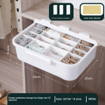 Sahtlit&uuml;&uuml;pi aluspesu alusp&uuml;ksid sokid hoiukast majapidamises multifunktsionaalne sahtliga hoiu- ja organiseerimiskast storage box valge