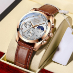 Uus TOP-br&auml;ndi luksuslik karbiga meestekell, multifunktsionaalsed veekindlad helendavad meeste kvartskellad