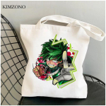 My Hero Academia ostukott korduvkasutatav ostleja bolsa bolsas de tela ostukott poekott poekott cabas grab 24*26cm