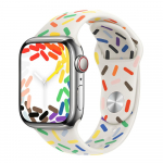 Silikoonrihm Apple Watchi rihma jaoks 45mm 44mm 40mm 41mm 42mm 38mm 49mm k&auml;ev&otilde;ru iwatch seeria 8 7 se 3 4 5 6 Ultra rihm 38 40 41 mm M-L mitmev&auml;rviline/valge