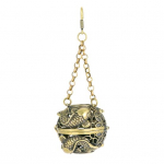 Viirukip&otilde;leti dekoratiivne puhas messing Kunstiline peen V&auml;hendab &auml;revust Retro-&otilde;&otilde;nestatud aroomiteraapia ahju auto ripats koju