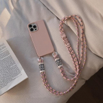 Crossbody Lanyard &uuml;hev&auml;rviline pehme &uuml;mbris iPhone 13 MiNi 12 11 Pro Max XS XR X 8 7 Plus SE stiilne siserihm vedel silikoonkate iPhone 14 Pro Max