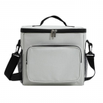 600d Oxfordi riidest korduvkasutatav s&ouml;&ouml;gikott kokkupandav lekkekindel pehme kaasaskantav kott v&auml;litegevuseks helehall v&auml;rv