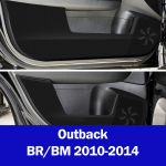 Auto siseukse paneeli kaitse p&otilde;rutusvastase kile kleebised Auto salongi tarvikud Subaru Forester Outback Legacy XV jaoks Outback 2010-2014 gray