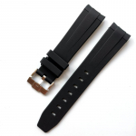 20 mm puhast v&auml;rvi must sinine roheline pehme silikoonkummist kellarihm Omega Seamaster Role Submariner GMT k&auml;ev&otilde;ru jaoks 20mm must