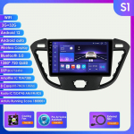 Hizpo 2din Android Autoradio jaoks Transit Tourneo Custom 2013-2021 autoraadio multimeedia videopleier GPS Navi peaseade Carplay DAB Auto 4G RDS FM SWC S1 8Core 3G 32G AI