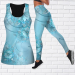 Crystal Flowers Print joogariietus naistele Mood Treening Retuusid Fitness Sport Vabaaja joogap&uuml;ksid XS