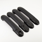Carbon Fiber Patterns Side Door Handle Cover Trim For Nissan March Third generation K12 2002-2010  2003 2004 2005 2006 2007 without smart entry