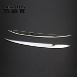 Car Styling Carbon fiber for BMW 5 series F10 F07 5gt Front Bumper Grille Fog Light Stickers Trim 2011 2013 Exterior h&otilde;be