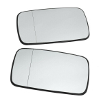 Soojendusega k&uuml;lgmise tahavaatepeegli klaasisoojendus Uduvastane sulatusuks tiibpeegli leht Sobib BMW E46 jaoks 2Mirror glass Pair white