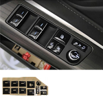 Car interior accessories steering wheel button patch decorative sequin protective patch for Toyota HARRIER A gray