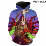 Kevad-s&uuml;gism&auml;ng Warcraft meeste naiste kampsunid 3D-prindiga mood T&auml;navar&otilde;ivad vabaaja pikkade varrukatega meeste kapuutsid Suured topid XL