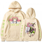 Anime Demon Killer Kawaii Kanroji Mitsuri tr&uuml;kitud meeste ja naiste Harajuku pullover pikkade varrukatega kapuutsiga unisex dressipluus S