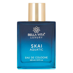Bella Vita Luxury Skai Aquatic Eau De Cologne Unisex parf&uuml;&uuml;m meestele ja naistele bergamoti ja roosa pipraga | Kauakestev Aqua EDC parf&uuml;&uuml;m, 100 ml 100ML