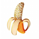 Blucome Rhinestone'i banaanist prossi puuviljast prossid naistele, 2023, uus moodne ehten&otilde;el kuld