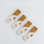 4-osaline kootud kassik&auml;pp ukselink kindad paksendatud tumm tool kaitsekomplekt laud tooli jalakate jalapadi