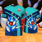 Bowlingu T-s&auml;rk Meestele Suvine l&uuml;hikeste varrukatega O-kaelusega dressipluus 3D Print Street Funny Top Suur Unisex r&otilde;ivaste T-s&auml;rk Camisa L