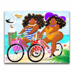 5D isetehtud teemantmaali joonisfilm armsa paksu t&uuml;druku daamide kodukaunistus t&auml;isnurkne/&uuml;mmargune teemanttikandid Ristpistes teemantmosaiik Full Round 20x30CM