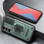 KEYSION P&otilde;rutuskindel armor &uuml;mbris Samsung M34 5G F34 liugkaamera objektiivi kaitser&otilde;nga statiivile telefoni tagakaas Galaxy A13 4G jaoks for Samsung M34 5G hall v&auml;rv