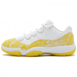 Air Jordan 11 Low Kollane Madu Naiste Tossud Valge Tour-Yellow Sail AH7860-107 36