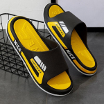 Suvised sussid Meestele Mood Meeste V&auml;lispordisussid Libisemisvastased Platvorm Kingad Rannapl&auml;tud Meeste sandaalid 42-43 kollane