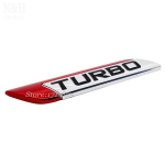 Embleem Metall Aksessuaarid Dekoratsioon TURBO Logo Kleebis M&auml;rk Kleebis Autole punane