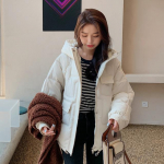 2023. aasta talv naiste kapuutsiga leivar&otilde;ivad Moodne soe jope Korea versioon Tide XXXL