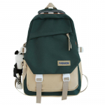 Korea versioon Mood Nailon Suure mahutavusega Seljakott P&otilde;hikooli Kolledži T&uuml;drukute Seljakott Satchel T&ouml;&ouml;riistad Trend Meeste Koolikott 31*13*44cm punane