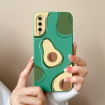Telefoni kate Huawei Y5P Y6P Y7P Y9S P Smart 2021 Honor 20 Lite 20S &uuml;mbrise moe avokaado matt pehmest silikoonist p&otilde;rutuskindlast korpusest Huawei kaitseraua jaoks Huawei P Smart 2021