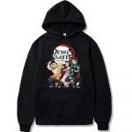 Anime Demon Slayer Hoodies Dressipluus Kimsetsu No Yaiba Pullover Naiste dressipluus Unisex Hoodie Laste Unisex riided Mantel 2XL