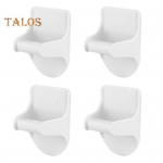 4 tk pihustuspudeli hoidja seinakinnitusega pihustuspudeli riidepuu Isekleepuv pihustav pudelihoidja riiuli seinahoidja kodukorrapidaja jaoks valge