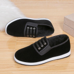 Meestele ja naistele pluss sametist paksu ja pehme p&otilde;hjaga libisemiskindlad soojad puuvillased kingad 44 must