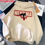 V&otilde;rkpall Haikyuu Nekoma dressipluusid Unisex grunge &Uuml;legabariidiline t&auml;navamood Unisex kapuutsiga dressipluusid hoddies grunge harajuku Unisex Kapuutsiga dressipluus L