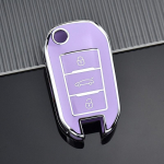 Pehme TPU auto v&otilde;tmekaane korpuse hoidik Peugeot 208 2008 308 3008 408 508 107 301 jaoks Citroen C4 CACTUS C5 DS4 DS5 jaoks valge