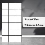 Isekleepuv marmormustriga simuleeritud plaatide kleebis Seinakaunistus WC Veekindel alumiinium-plastpaneel 20pcs